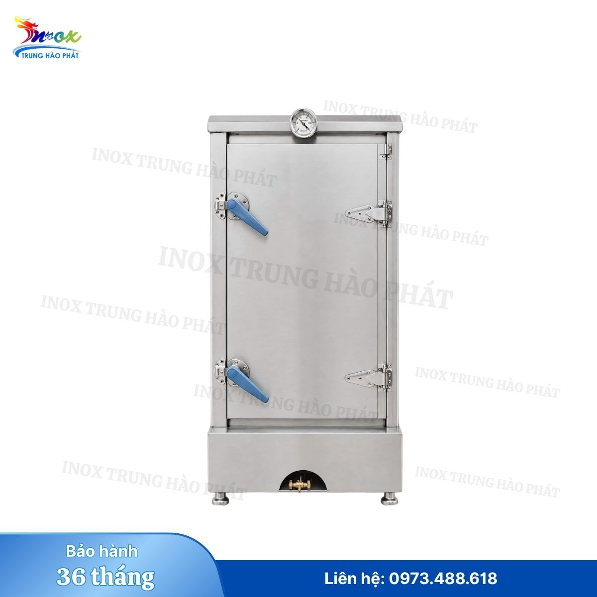 TỦ CƠM CÔNG NGHIỆP 10 KHAY (50KG) NẤU BẰNG GAS